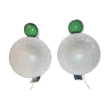 Paire d’appliques en verre de Murano