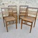 Set of 4 chairs René Gabriel, 50s, Reconstruction