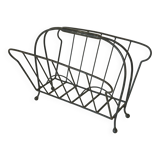 Porte-revues vintage / présentoir à disques en métal / kiosque à journaux des années 1960