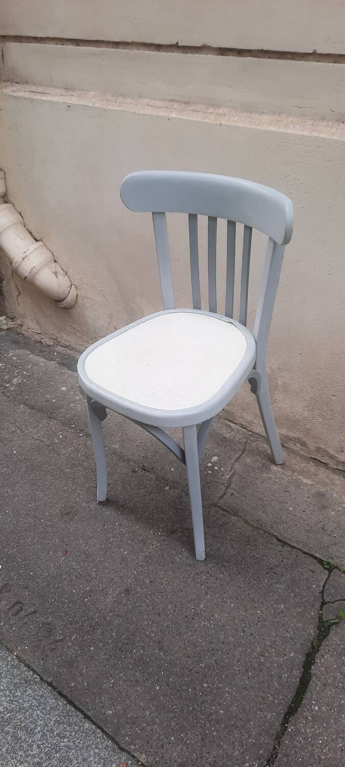 Painted wooden bistro chair