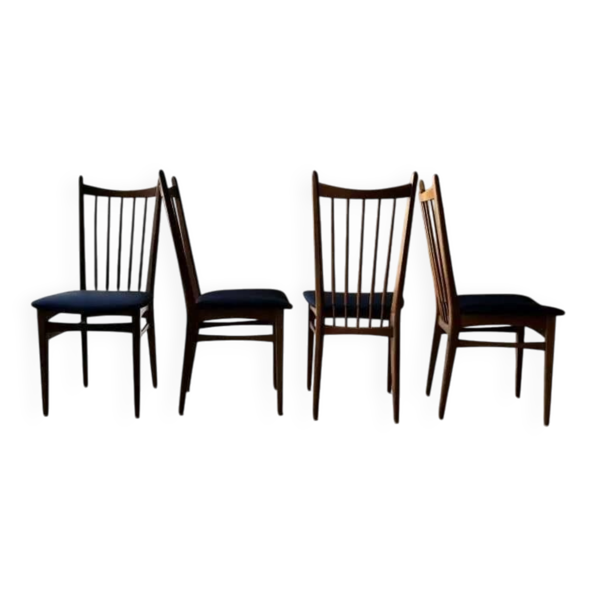 Vintage set of dining chairs with new upholstery, 60 dining.