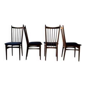 Ensemble vintage de chaises de salle à manger avec nouvelle garniture, 60 dining
