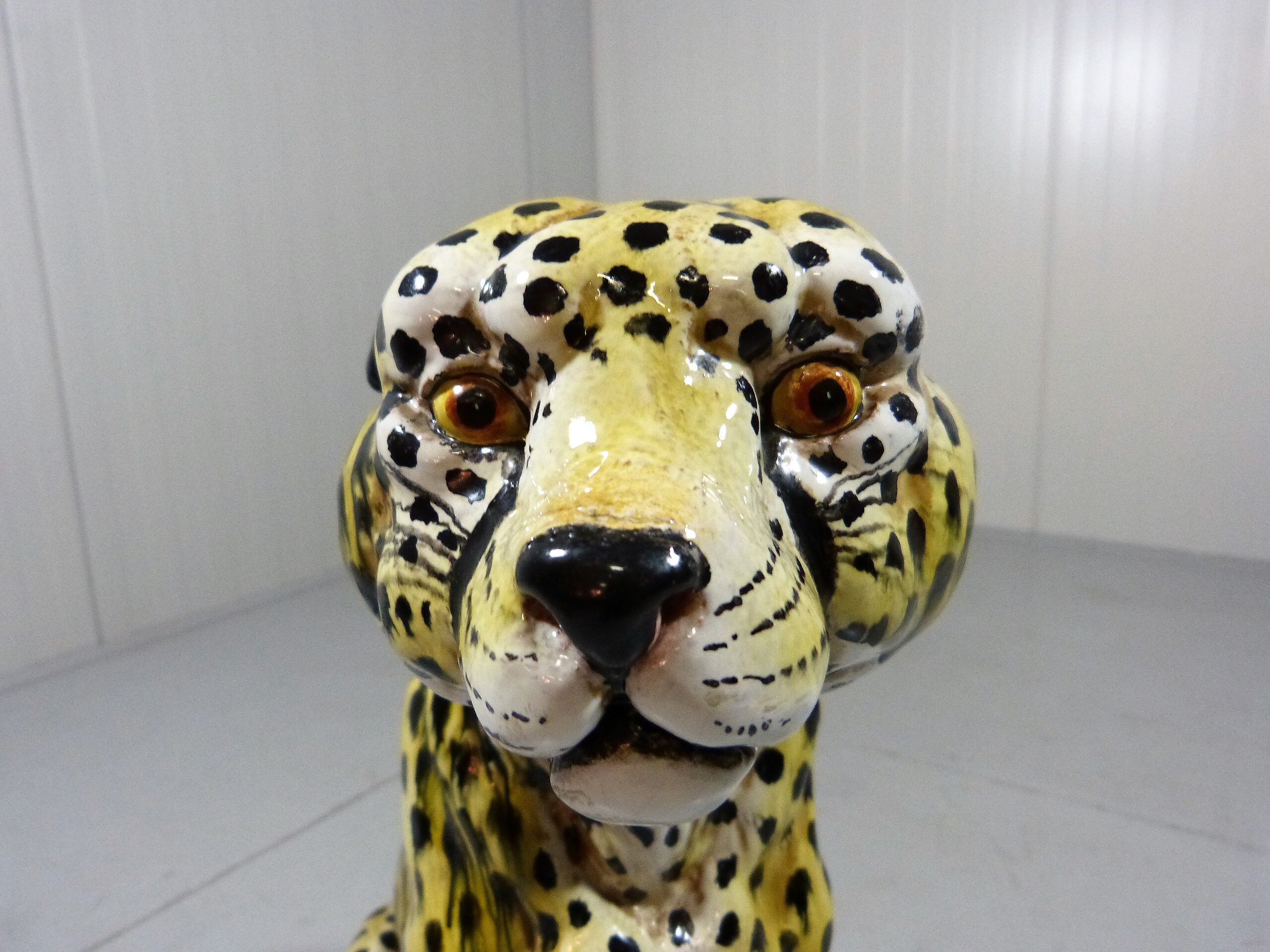 Vintage terracotta Cheetah, Italy 1960