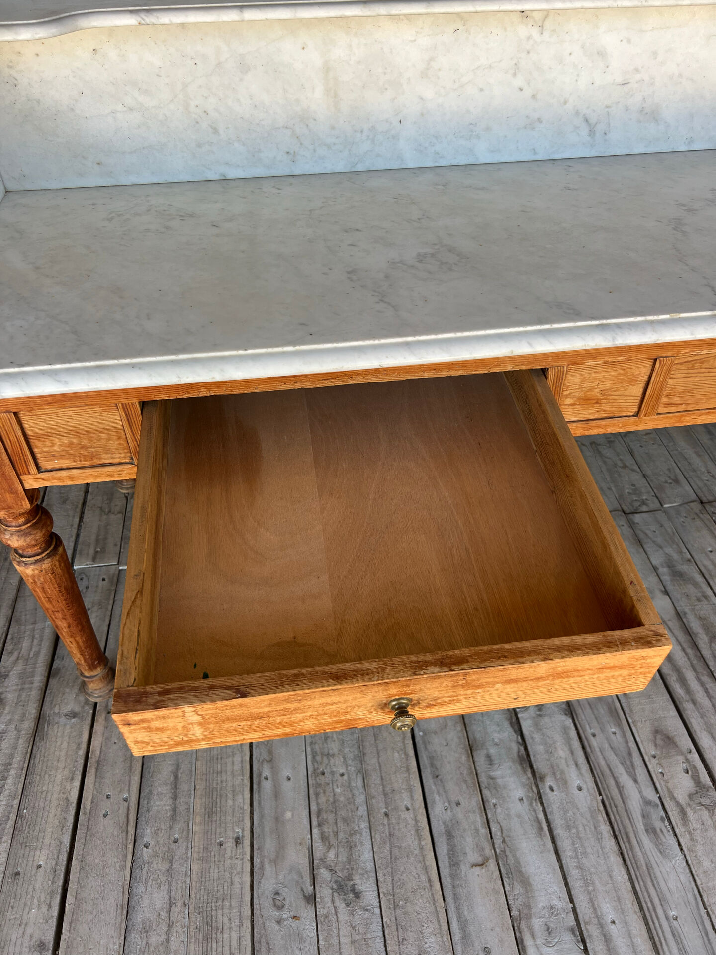 Large marble console