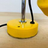 Lampe spot jaune à poser années 70