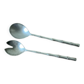 Silver-plated salad servers, Italy 1980