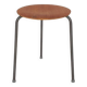 Teak and metal Arne Jacobsen inspired tripod stool, Denmark 1960's