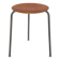 Teak and metal Arne Jacobsen inspired tripod stool, Denmark 1960's