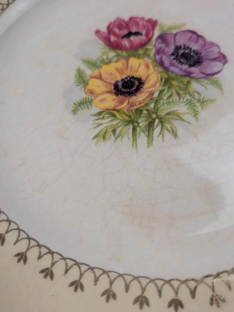 Set of 10 vintage dessert plates L’amandinoise Coopélia