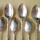 12-spoon box silver metal mocha model "Coffee beans"
