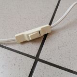 Pair of wooden scissor wall lamps