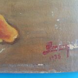 Oil on cardboard Still life