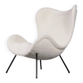 Madame lounge chair in bouclé by Fritz Neth for Correcta