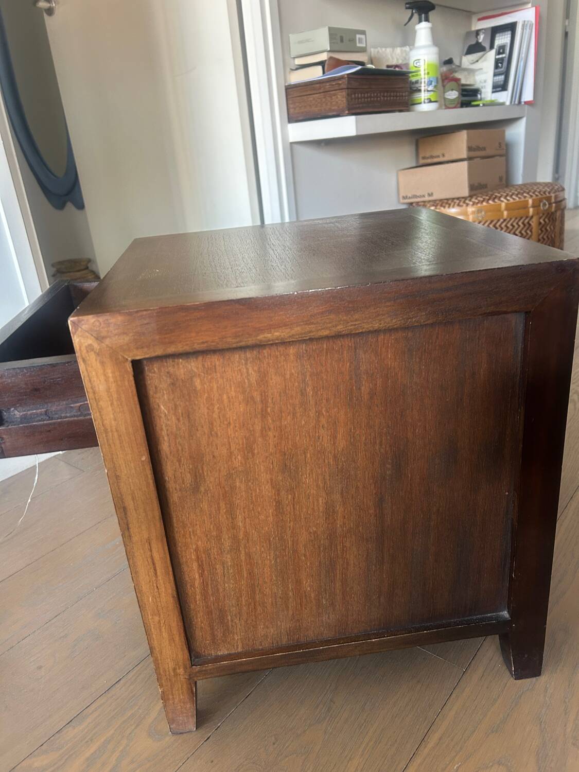Teak bedside table