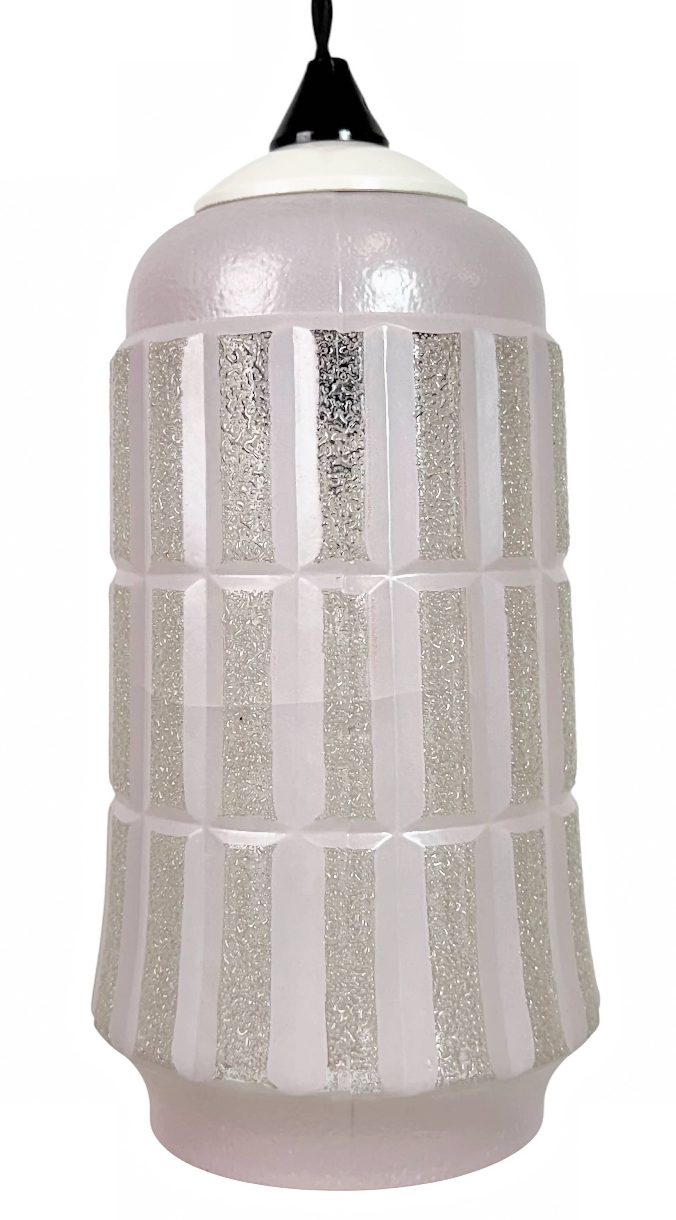 Vintage Glass Ceiling Light, 1970s