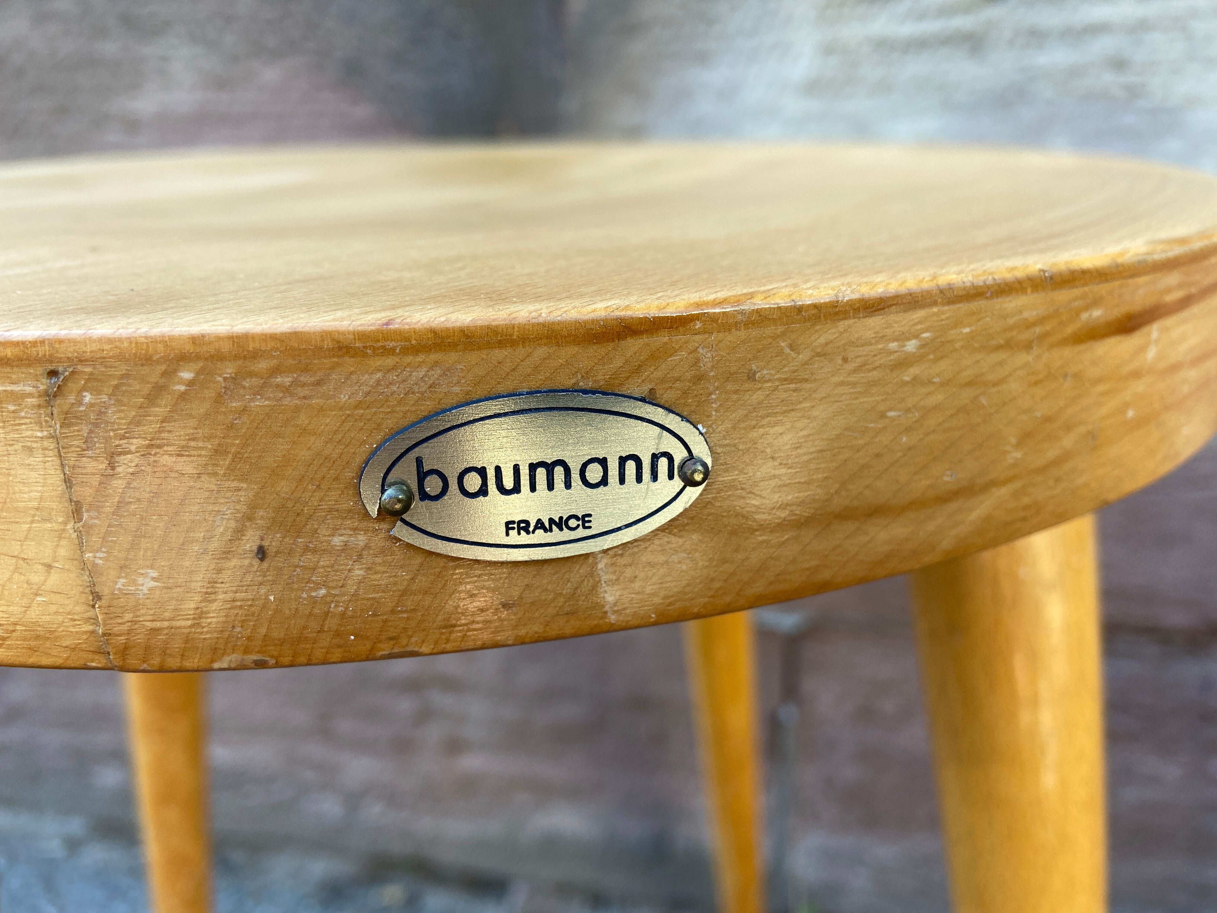 Tabouret scandinave baumann vintage