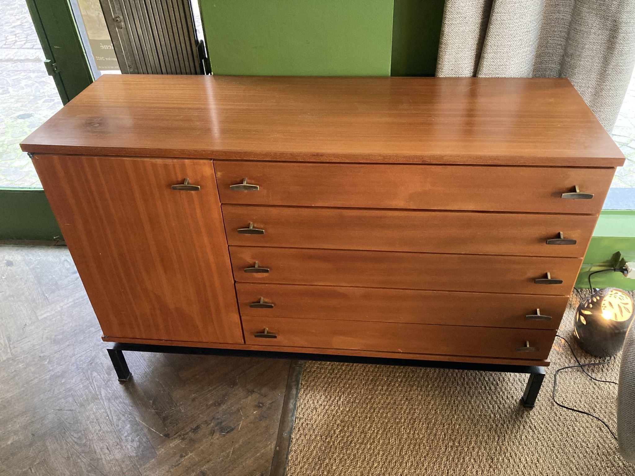Large chest of drawers of marcel gascoin edition alveole 1950