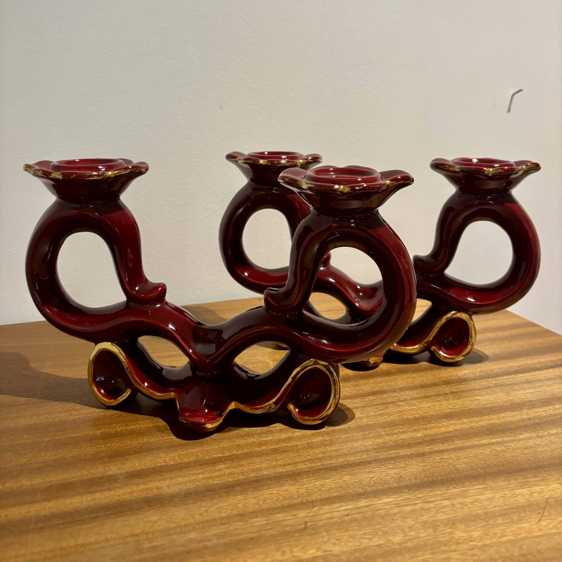 Pair of ceramic boudoirs S.R Bonome