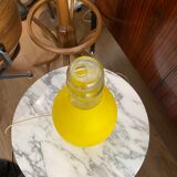 Large glass bottle lamp from the 70s
