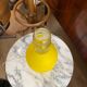 Large glass bottle lamp from the 70s