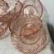 Six coupelles Arcoroc modèle Rosaline en verre rose