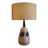 Enamelled ceramic table lamp by Albert Thiry, Vallauris 1960