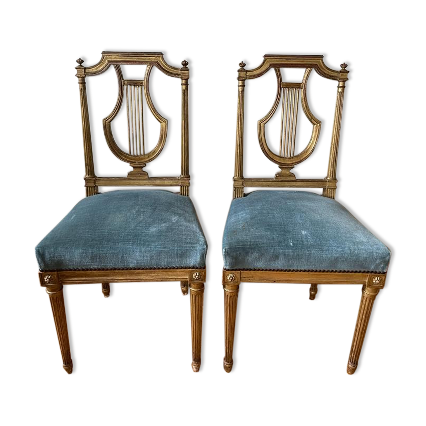 Pair of Louis XVI style chairs