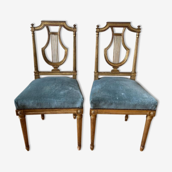 Pair of Louis XVI style chairs