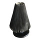 Black metal desk lamp with paper shade in Mid-Century style - 1950s, Czech Republic