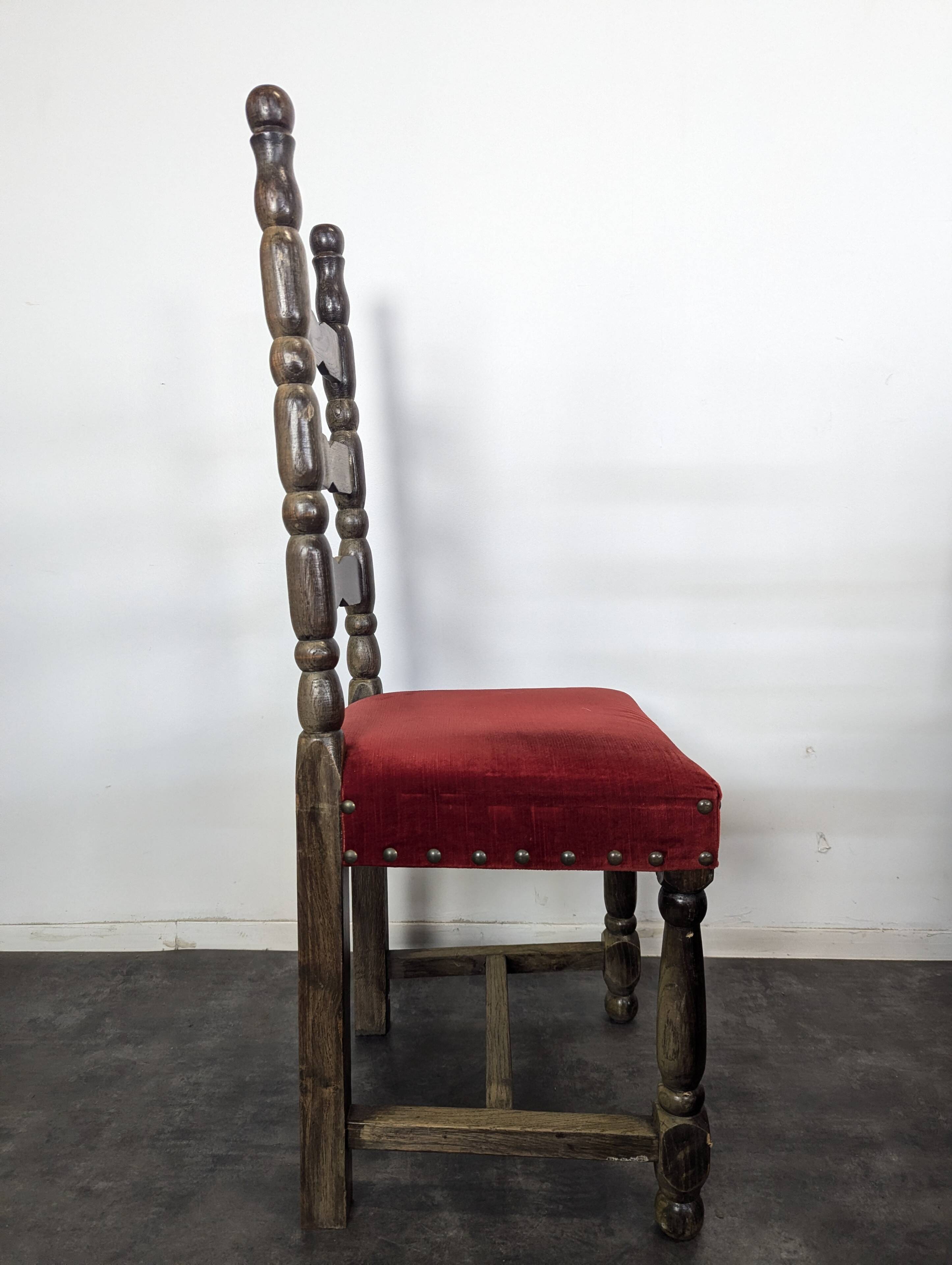 Série de 8 chaises espagnoles