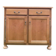 Solid oak sideboard. Three drawers.