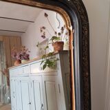 Black mirror Louis Philippe style, 104x79 cm