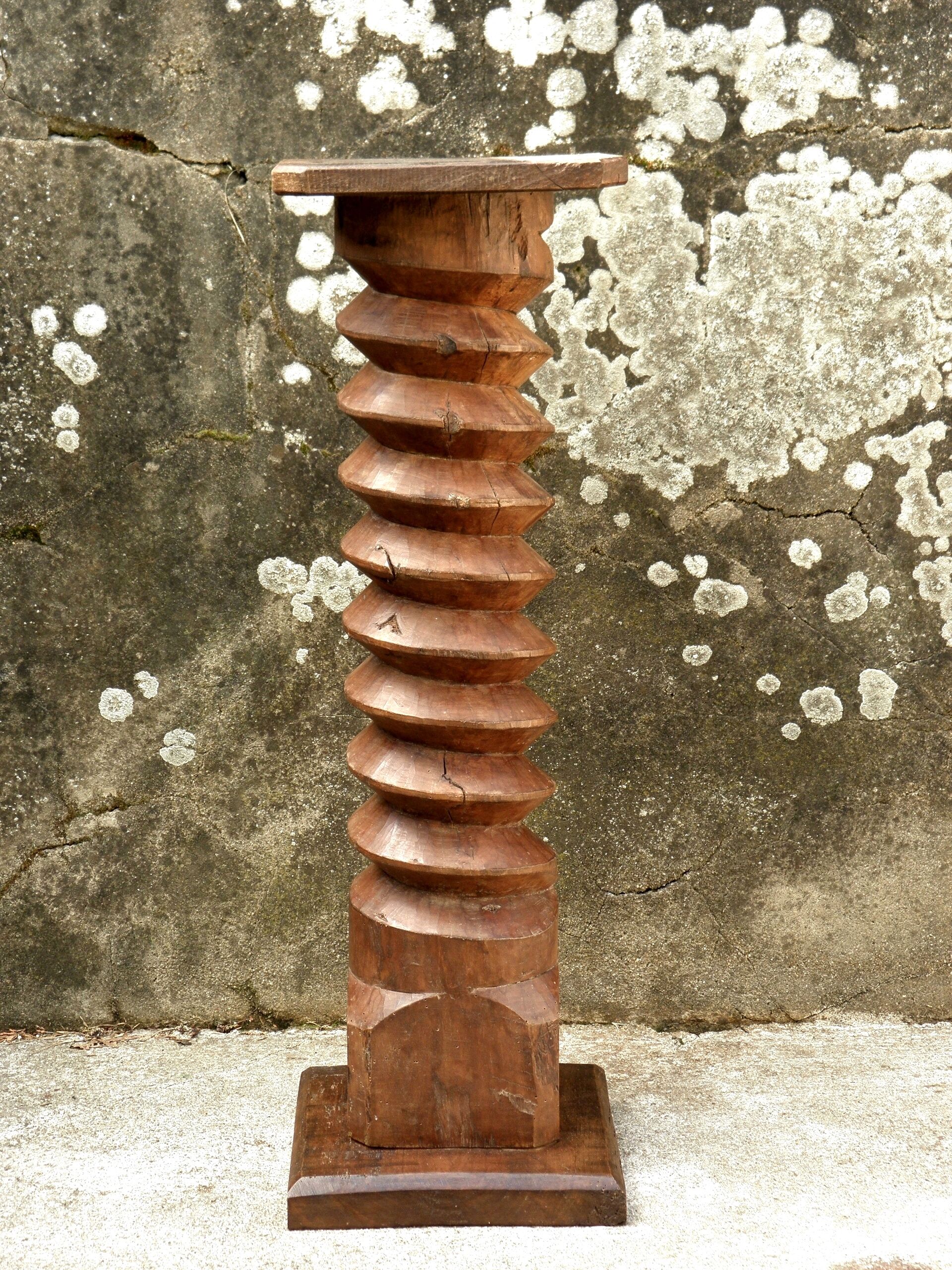 Oak church side table 83 cm