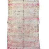 Large Berber Bohemian carpet Boujad, pink Moroccan wool carpet.