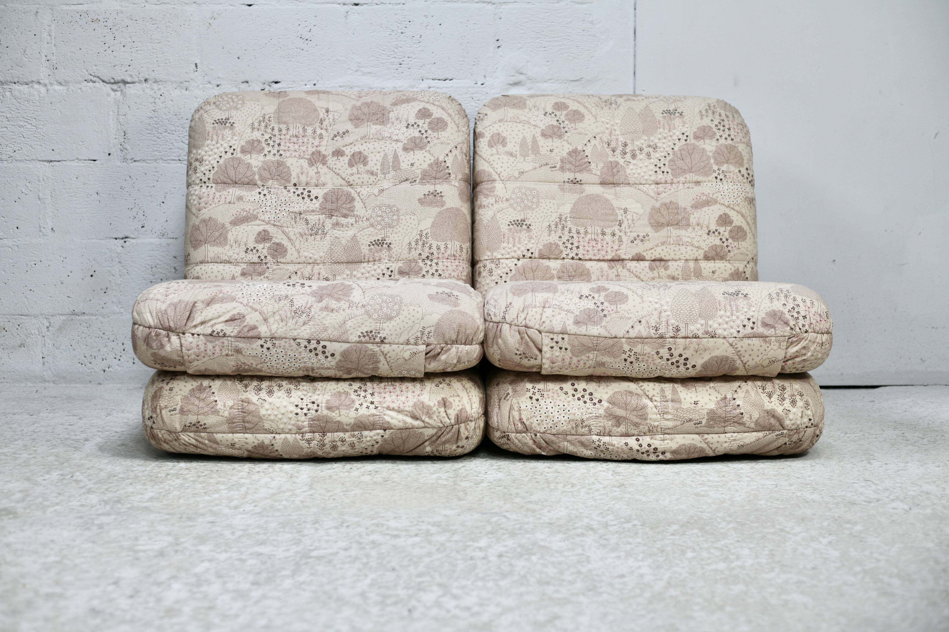 Pair of reclining armchairs. circa 1970