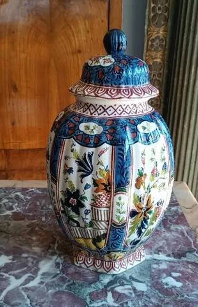 Antique European Ceramic Vase, 19th Century