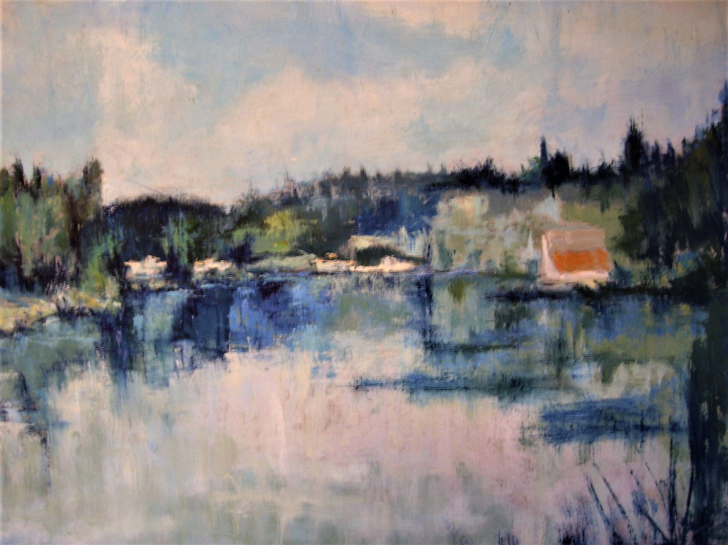 Landscape of the banks of the loire charles Belbeoc'h (xxth)