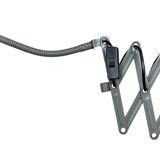 Grey Industrial Scissor Wall Lamp from Elektroinstala, 1960s