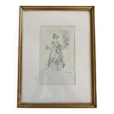 Pen drawing Charles Huard