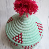 Mint woven basket