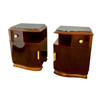 Paire de chevets art deco