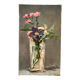 Painting oil on canvas bouquet of flowers old