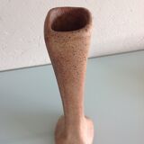 Vase soliflore in beige cermal from Vallauris / vintage 60s-70s