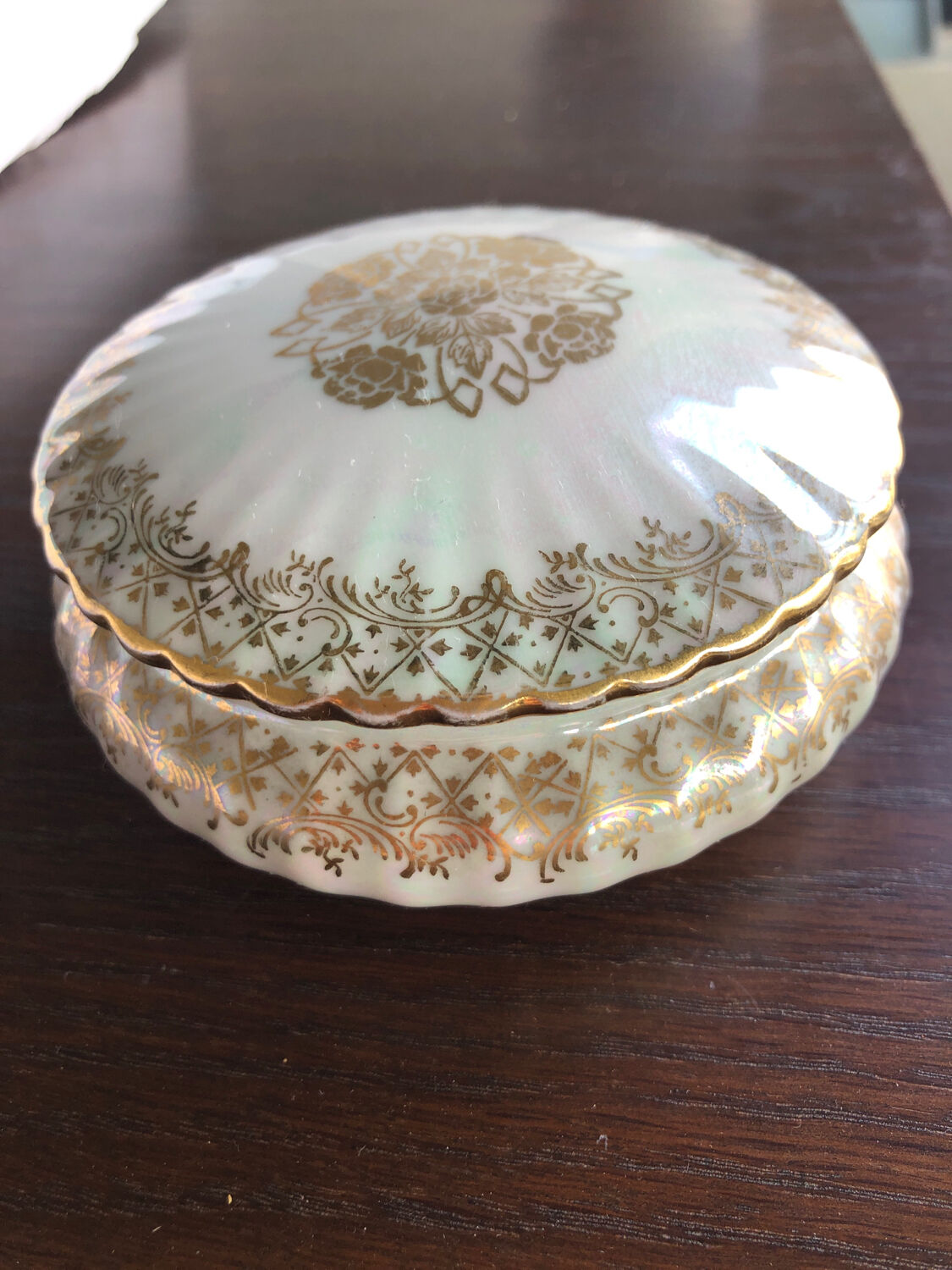 Boîte à bijoux Vintage en porcelaine de Limoges