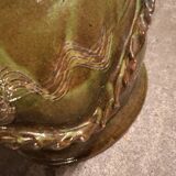 Cache pot, glazed earthenware pot