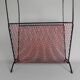 Vintage steel side table with magazine rack, 1950s.