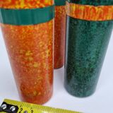 Set of three vintage Bakelite salt shakers, BEF British Made, 12.5 cm