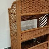 Étagère rotin pliante