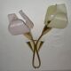 Double flower wall light from the 1950s.
