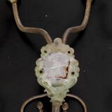 Set of 4 bronze mascaron hooks